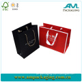 Shopping Carrier with Custom Printing and Rope Handle Luxury Gift Paper Bag